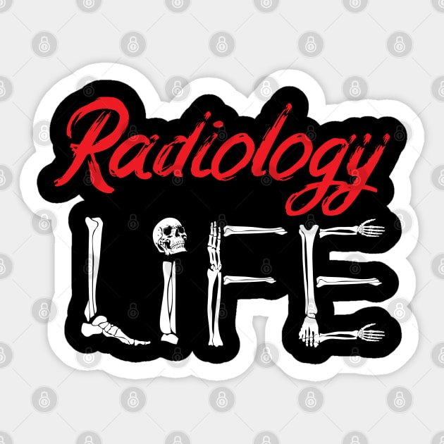 Radiology Tech Radiology Life Technologist Xray Sticker by chidadesign